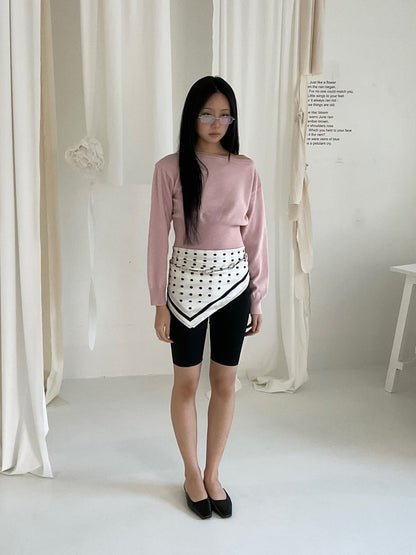 [ 🆕 軟淋淋~ 斜膊軟薄冷衫] Couch Sheer Sweater - 4 colours