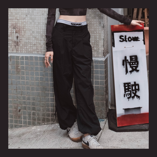 [ 西裝褲頭工裝褲 ] Rope Cable Cargo Pants