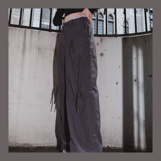 [ 西裝褲頭工裝褲 ] Rope Cable Cargo Pants