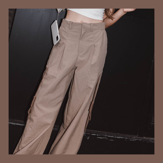 [ 西裝褲頭工裝褲 ] Rope Cable Cargo Pants