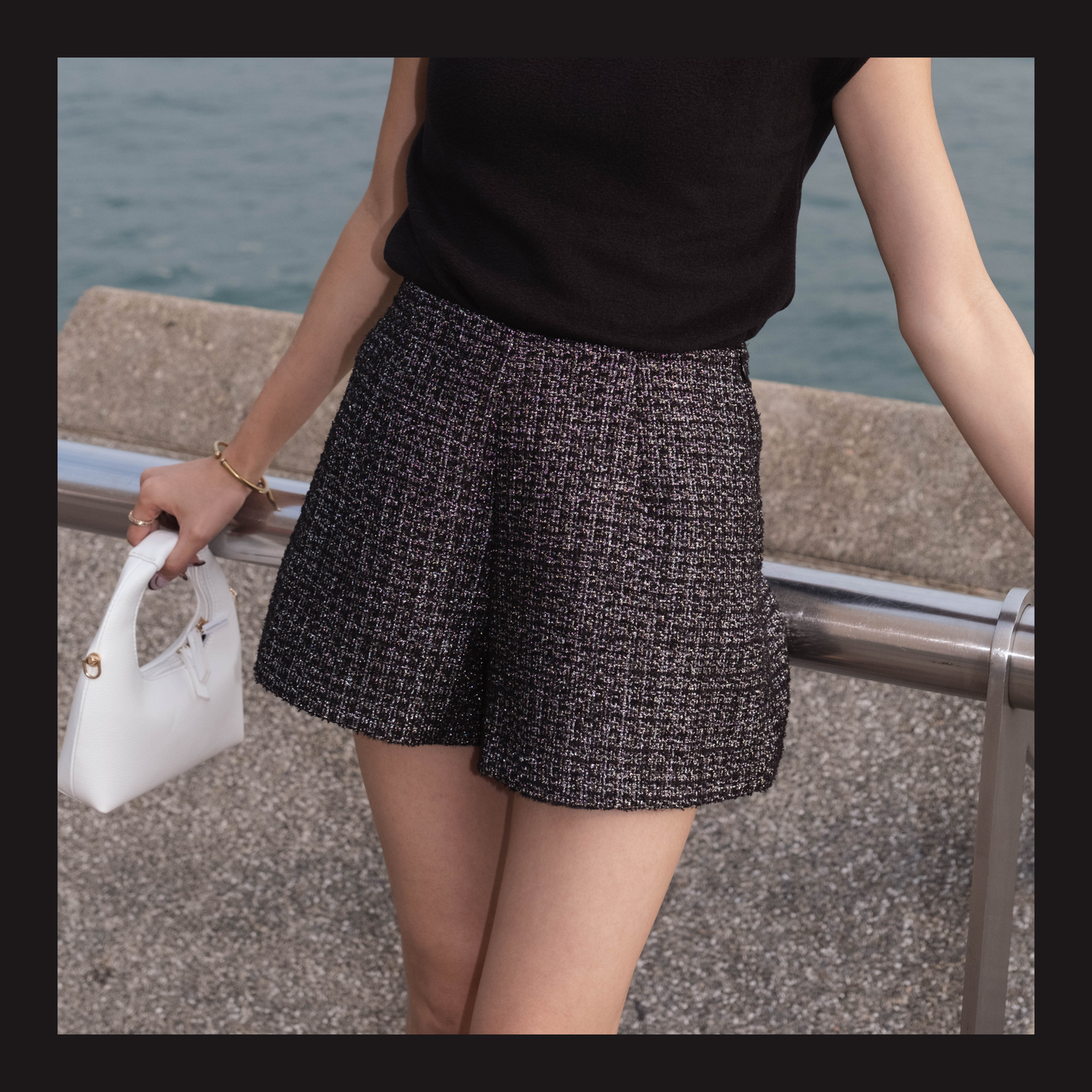 [ 靚要高調! 閃閃褲 ] Glitter Tweed Shorts - 2 colours