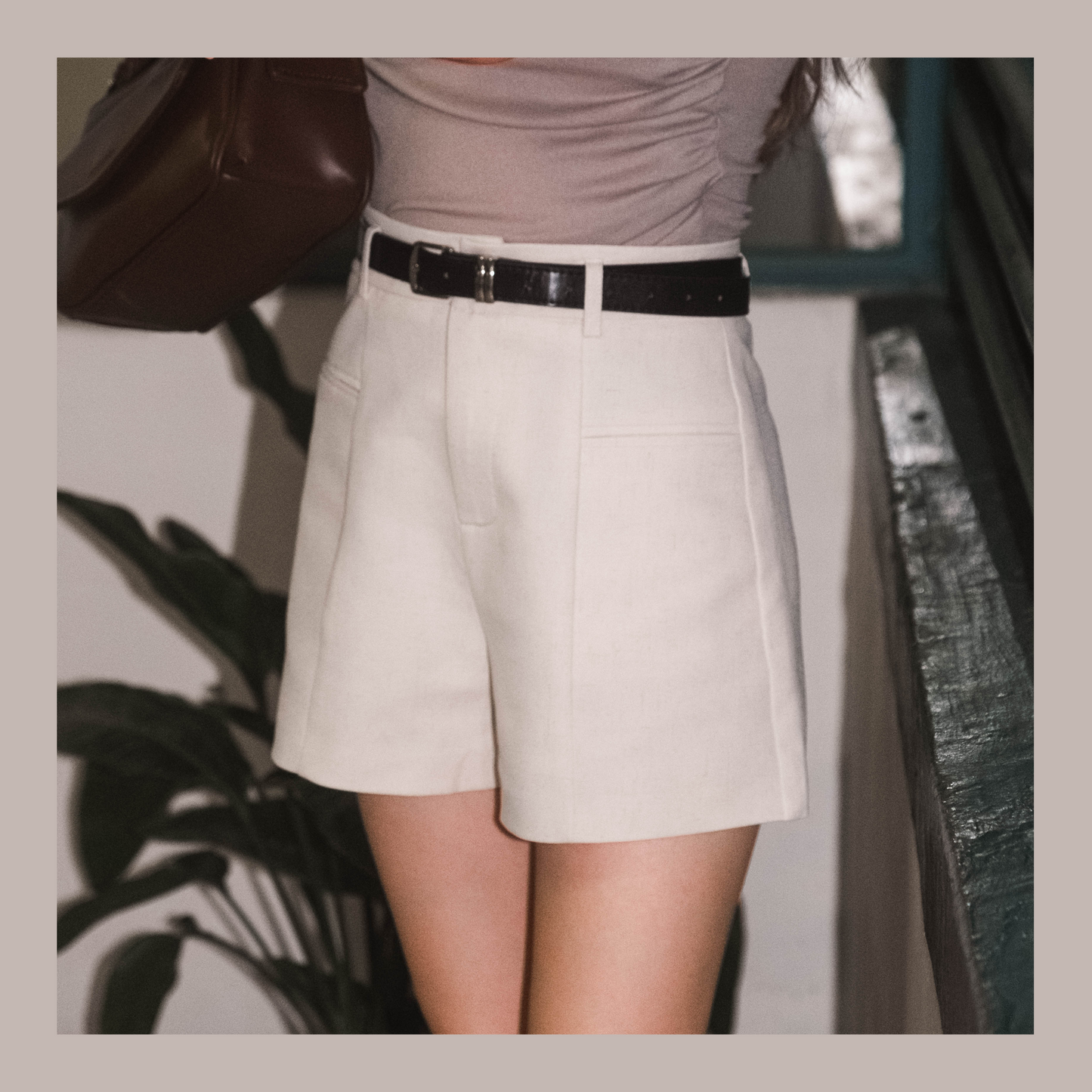 [ 麻質小西褲 - 巨顯瘦版型 ! ] 
The Wow Linen Shorts (with belt) - 3 colours