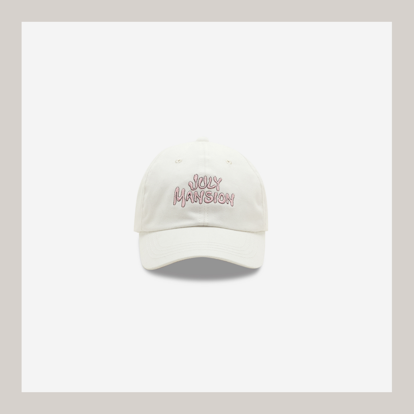 July Mansion - TJM July Mansion Cap in White+Pink