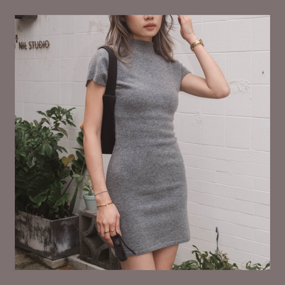 [ 簡約必備款! 氣質羊毛連身裙 ] Creme Wool Dress - 4 colours