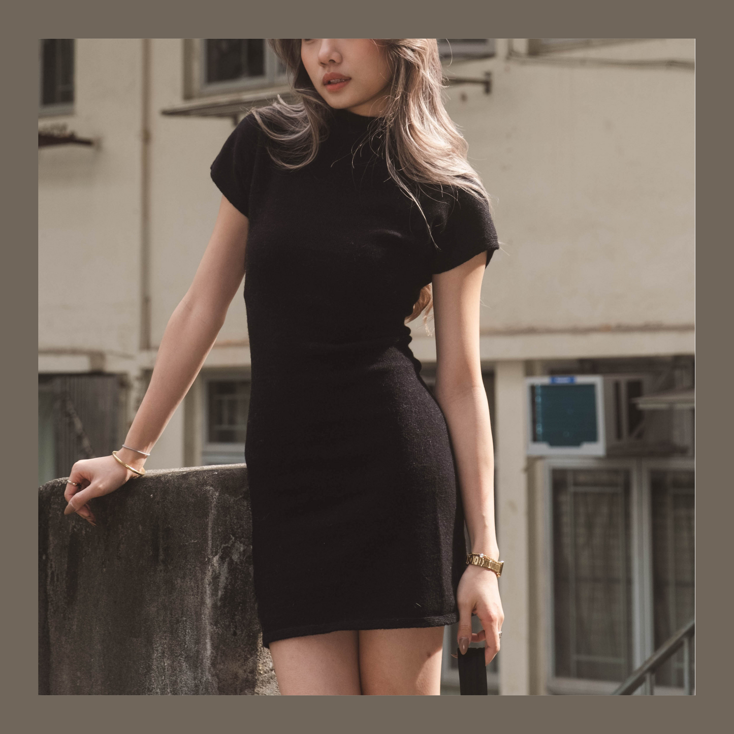 [ 簡約必備款! 氣質羊毛連身裙 ] Creme Wool Dress - 4 colours