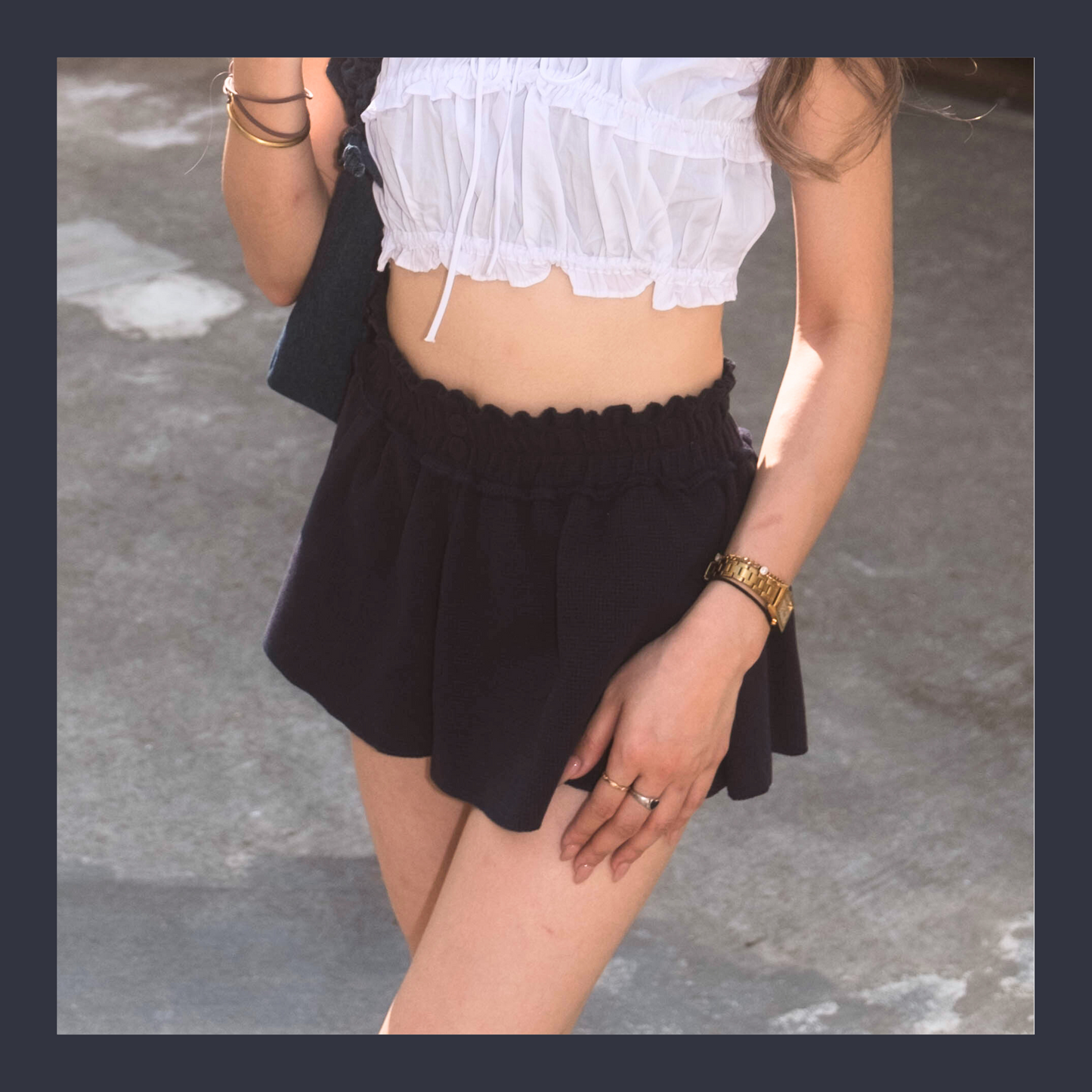 [ 舒服到爆燈!🧉🍪 鬆弛感~ 窩夫格休閒短褲 ] Waffle Lounge Shorts - 2 colours