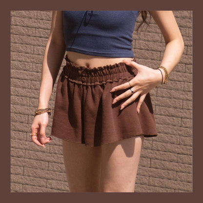 [ 舒服到爆燈!🧉🍪 鬆弛感~ 窩夫格休閒短褲 ] Waffle Lounge Shorts - 2 colours