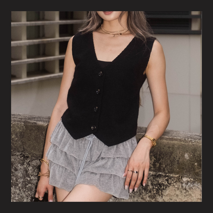 [ 🆕 知性 + 成熟 + 個性 🥂 軟熟針織背心 ] The Sense Vest - 3 colours