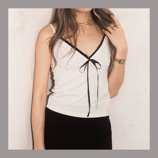 [ 本月新品 🆕 波點熱潮來襲!! ] Polka Dot Cami - 3 colours