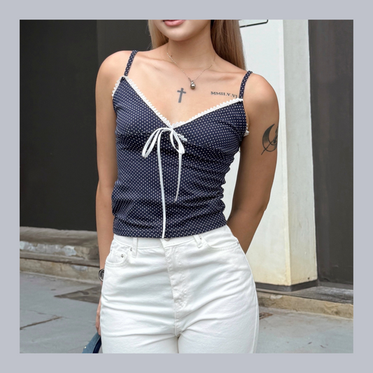 [ 本月新品 🆕 波點熱潮來襲!! ] Polka Dot Cami - 3 colours