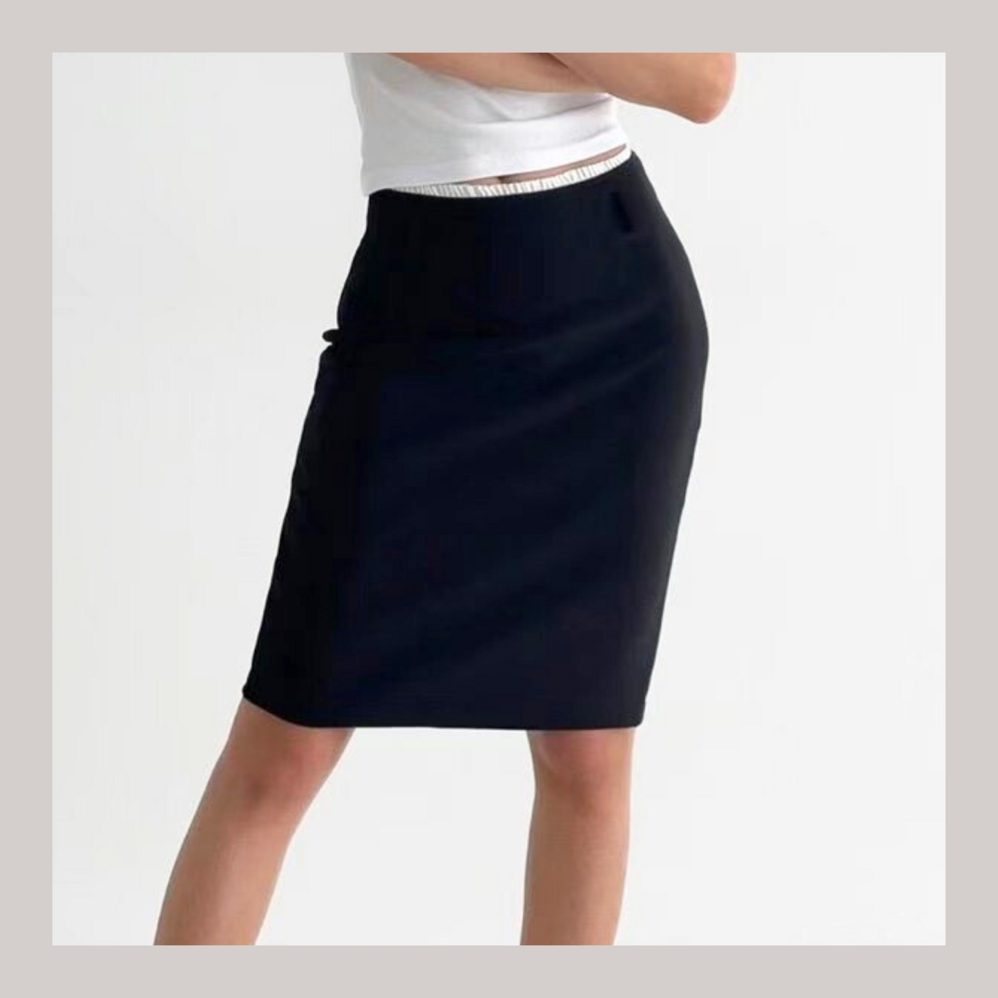 [ 小花邊 彈性包臀長裙 ] Queen's Road Midi Skirt