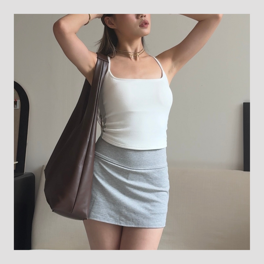[ 極力推介夏日背心! ☀️⚾️ 超美肩! 超美胸! 彈性工字背心 ] Work Time Padded Tank - 3 colours