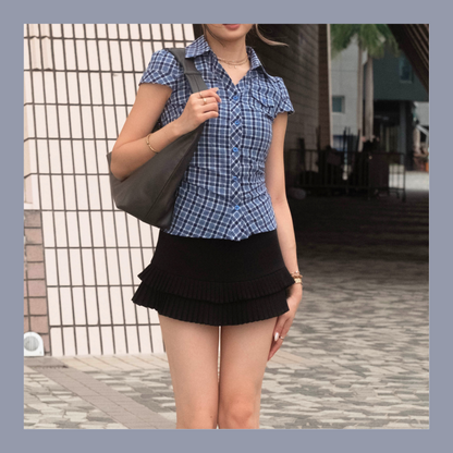 [ 🆕 格仔 is back! 🏁 復古收腰恤衫  ] Country Club Shirt