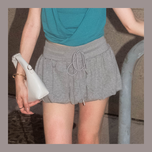 🆕 Bubble Hem Sweatshirt Mini Skirt - 2 colours