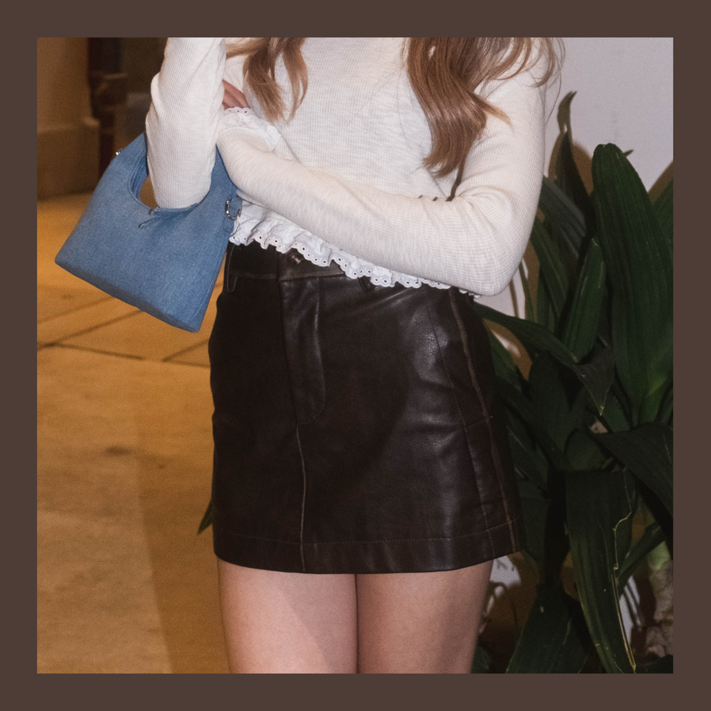 [超軟熟手感皮裙！] Vintage Little Lamb Leather Skirt