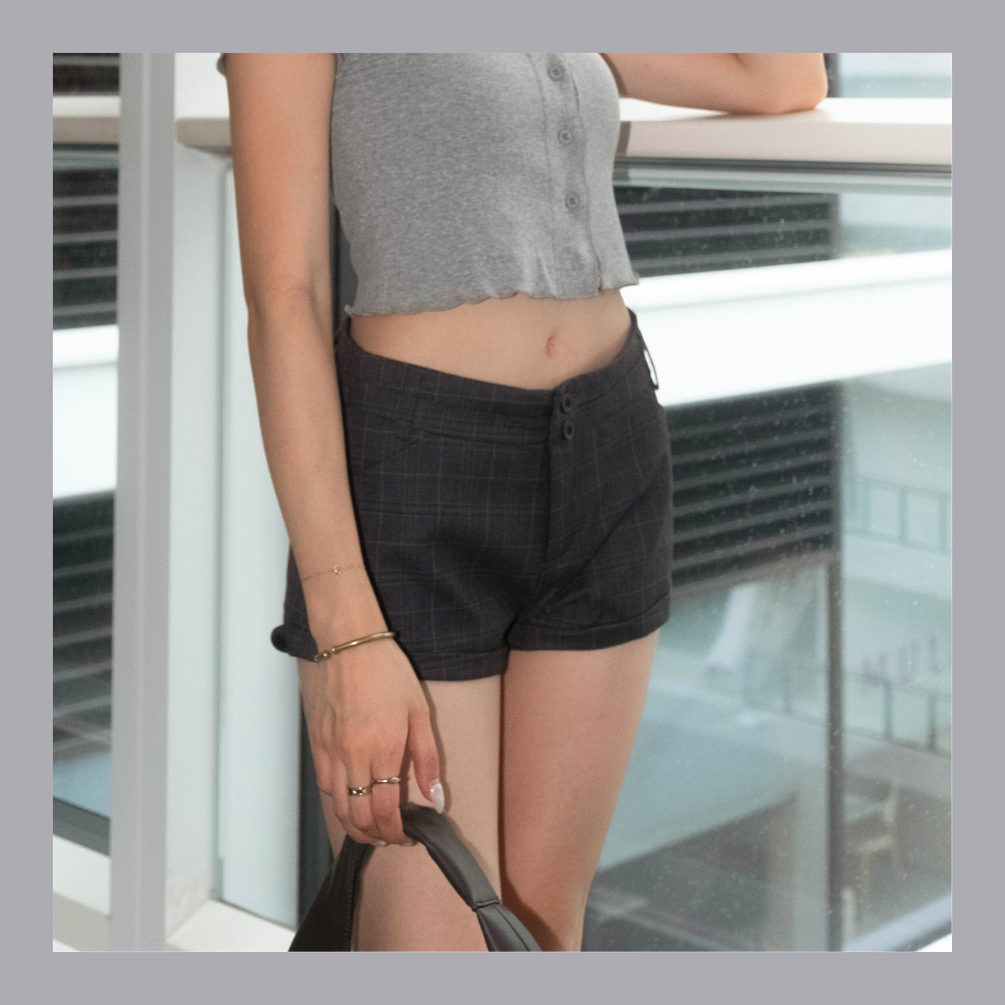 [ 🆕 復古老錢風 🪙 低腰短褲仔 ] Mini Checked Shorts