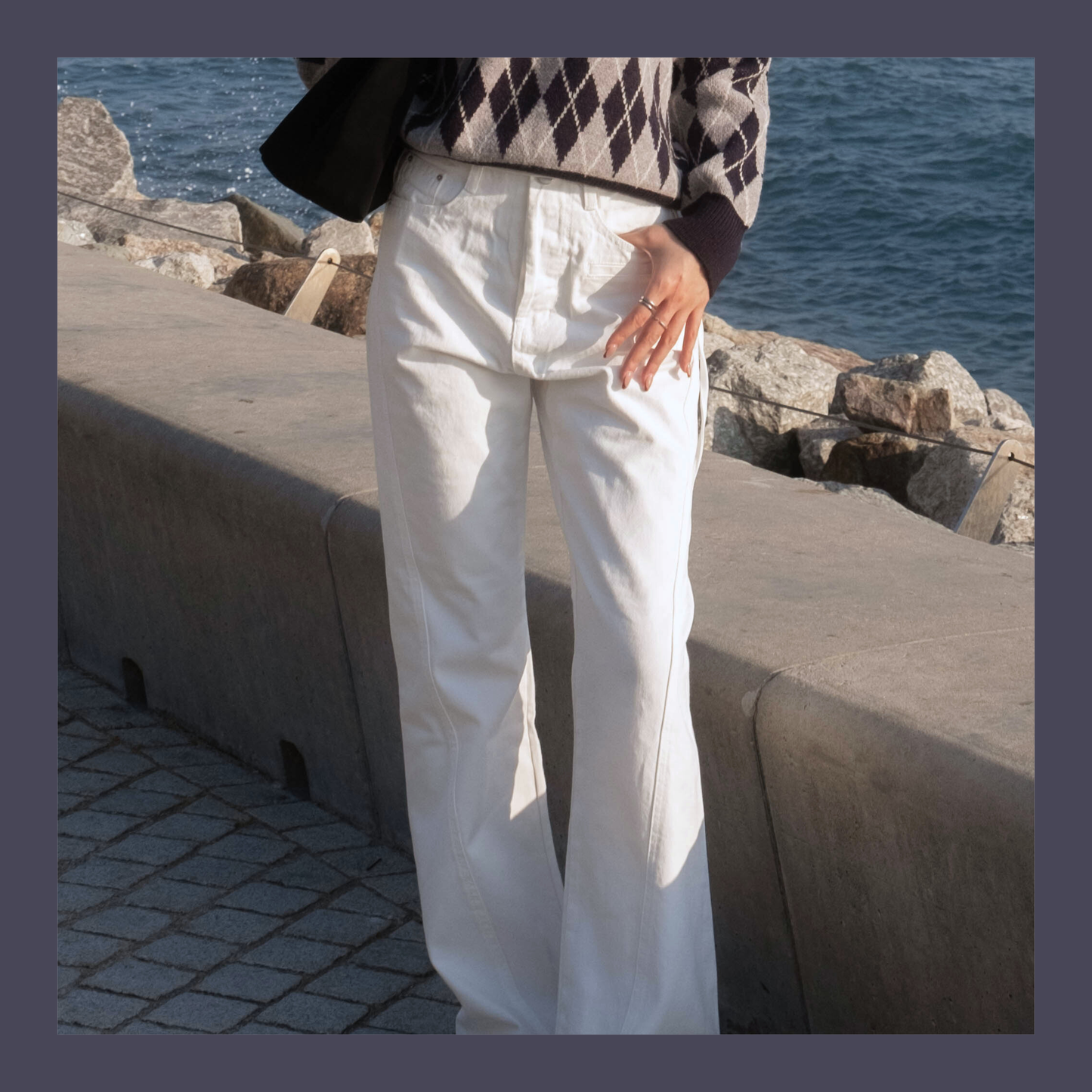 SALE [ 舒服 + 靚cut 🪽 歐美隨性高腰喇叭褲 ] Way Cool Mini Belt Flare Pants - 2 colours