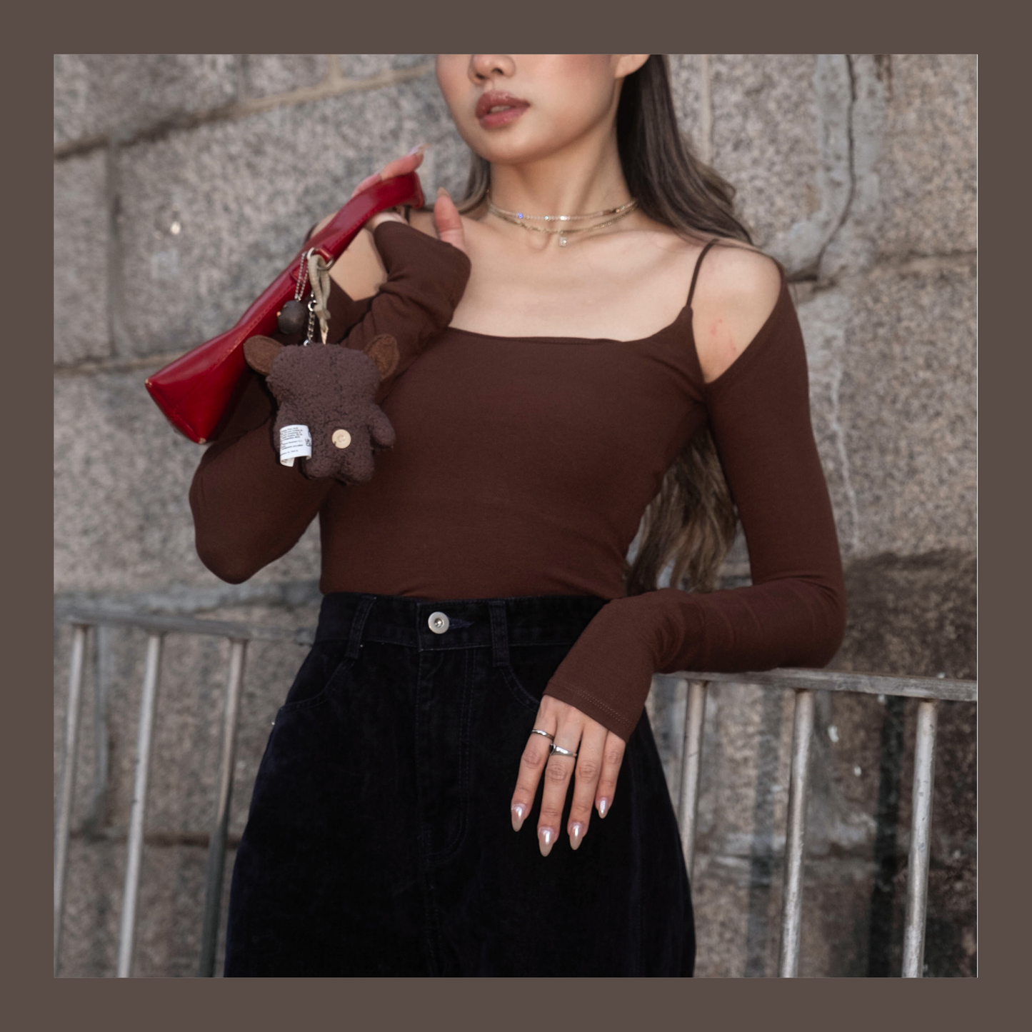 [ 🆕 小性感親膚彈性 top ] Show Me Shoulder Top - 4 colours