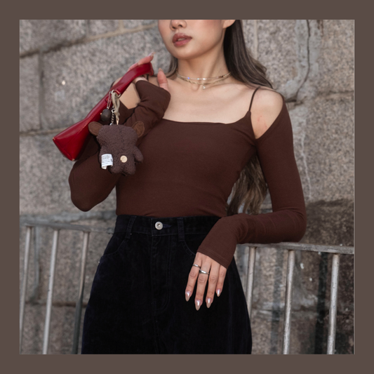 [ 🆕 小性感親膚彈性 top ] Show Me Shoulder Top - 4 colours