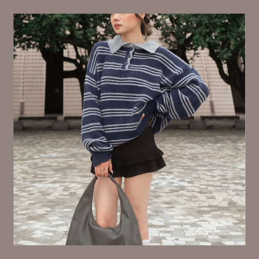[ 🆕 歐美復古 miu miu 風 🍂 ] Vintage Style Soft Knit Sweater - 2 colours