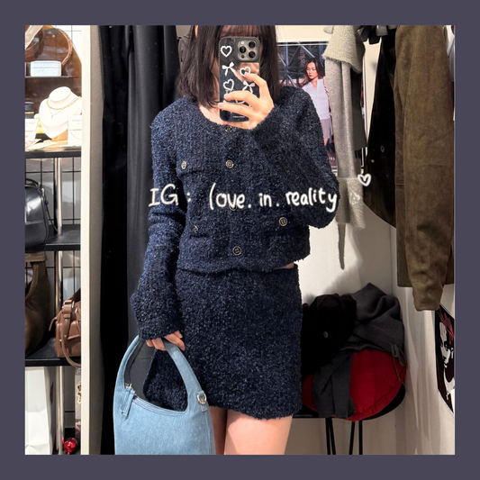 [ 🆕 不顯老的小香風~! ] Fancy Tweed Set