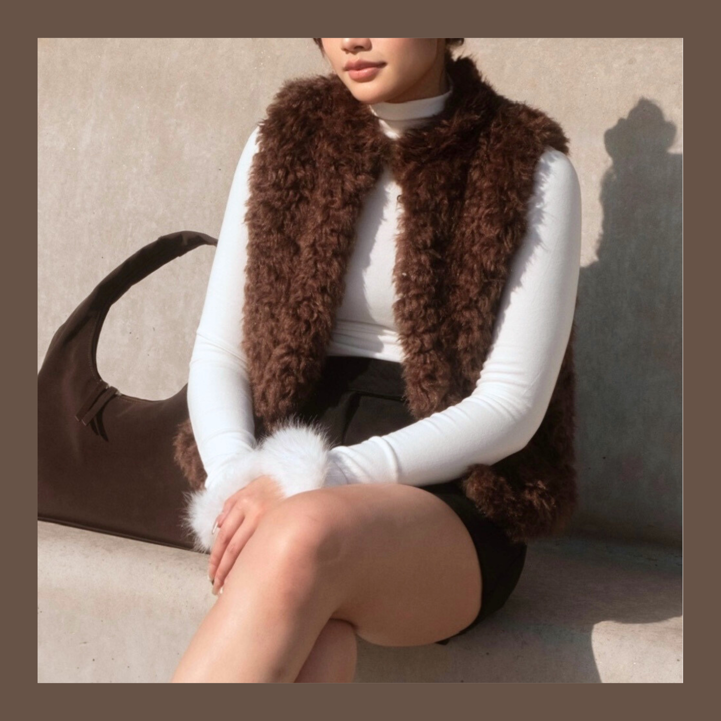 SALE [ 可愛到爆 🧸 卷毛毛背心 ] Teddy Bear Vest