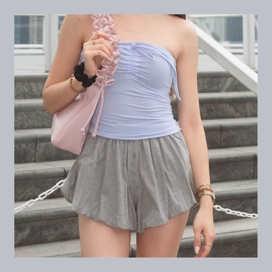 [ 🆕 上身大驚喜 ❤️‍🔥 最顯瘦的泡泡短褲! ] Bubble Lounge Shorts - 2 colours