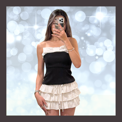 [ NEW ] Hall Ribbon Bow Tube Top