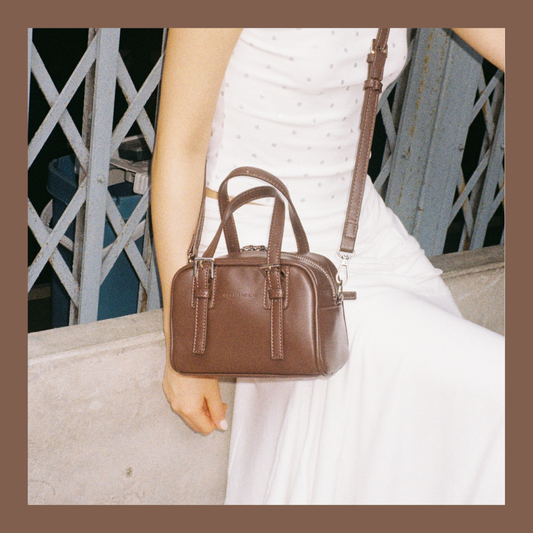 July Mansion - Mini Emma Crossbody in Cappuccino Brown