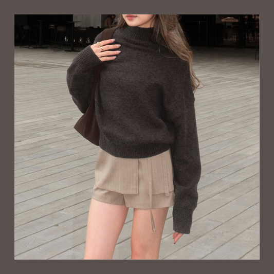 [ 🆕 休閒~簡約~慵懶~薄冷衫 ] Free To Go Turtleneck Sweater - 2 colours