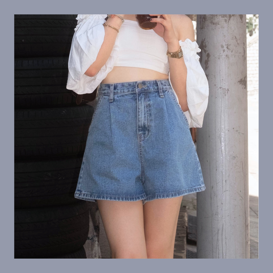 [ 新品優惠 🆕 超顯瘦! A字短褲 ] Jessy Denim Shorts