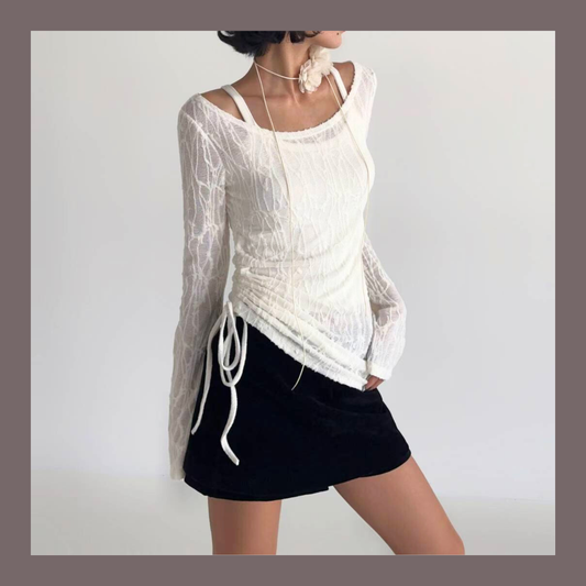 [ 🆕 超賣款 🔥 個性不對稱喇叭 top ] The Old Vine Top - 2 colours