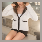 [ 🆕 可愛 & 自帶氣質 💓 毛絨感外套 ] Hearty Zip Up Cardigan - 2 colours