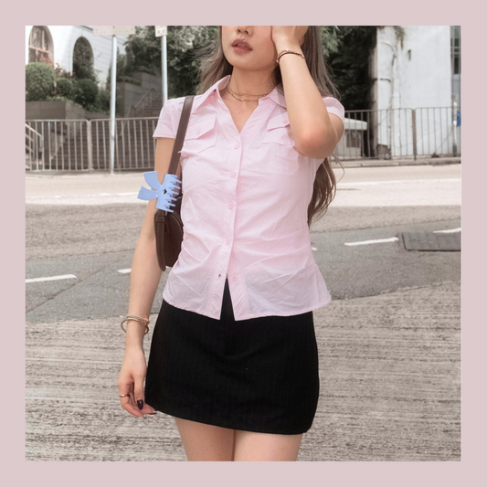 [ 新品優惠 🆕 難以抗拒的 baby pink! ] Pinkie Shirt