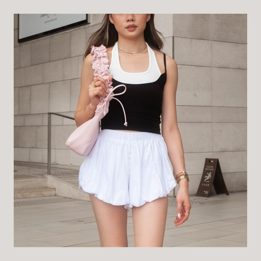 [ 🆕 上身大驚喜 ❤️‍🔥 最顯瘦的泡泡短褲! ] Bubble Lounge Shorts - 2 colours