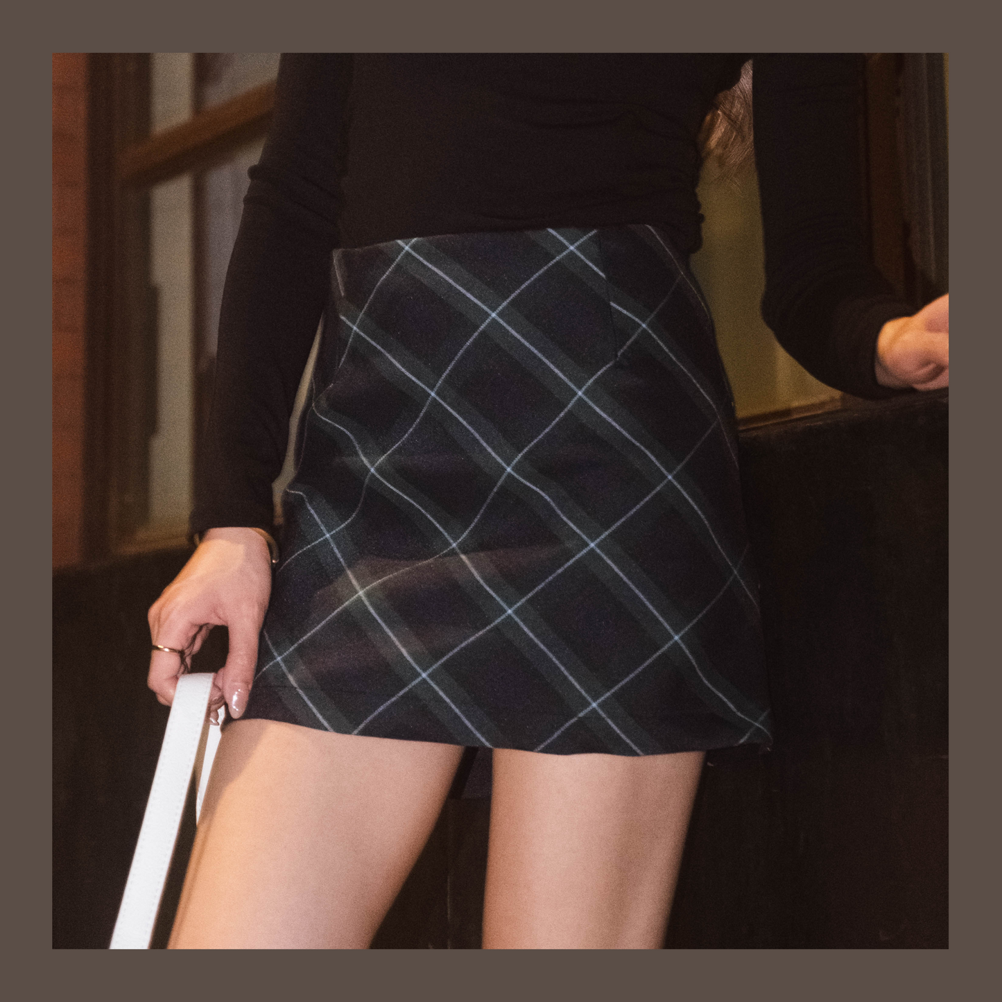 [ 復古歐美格仔短裙 ] Vintage College Checked Skirt