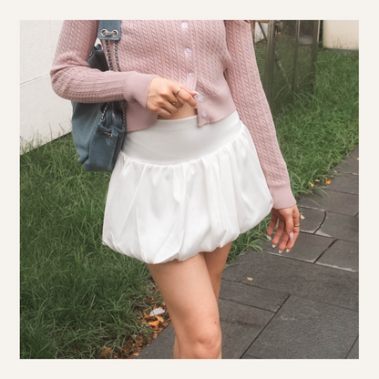 [ 潮流易襯 item 泡泡短裙 ! ] The Flying Bubble Skirt - White