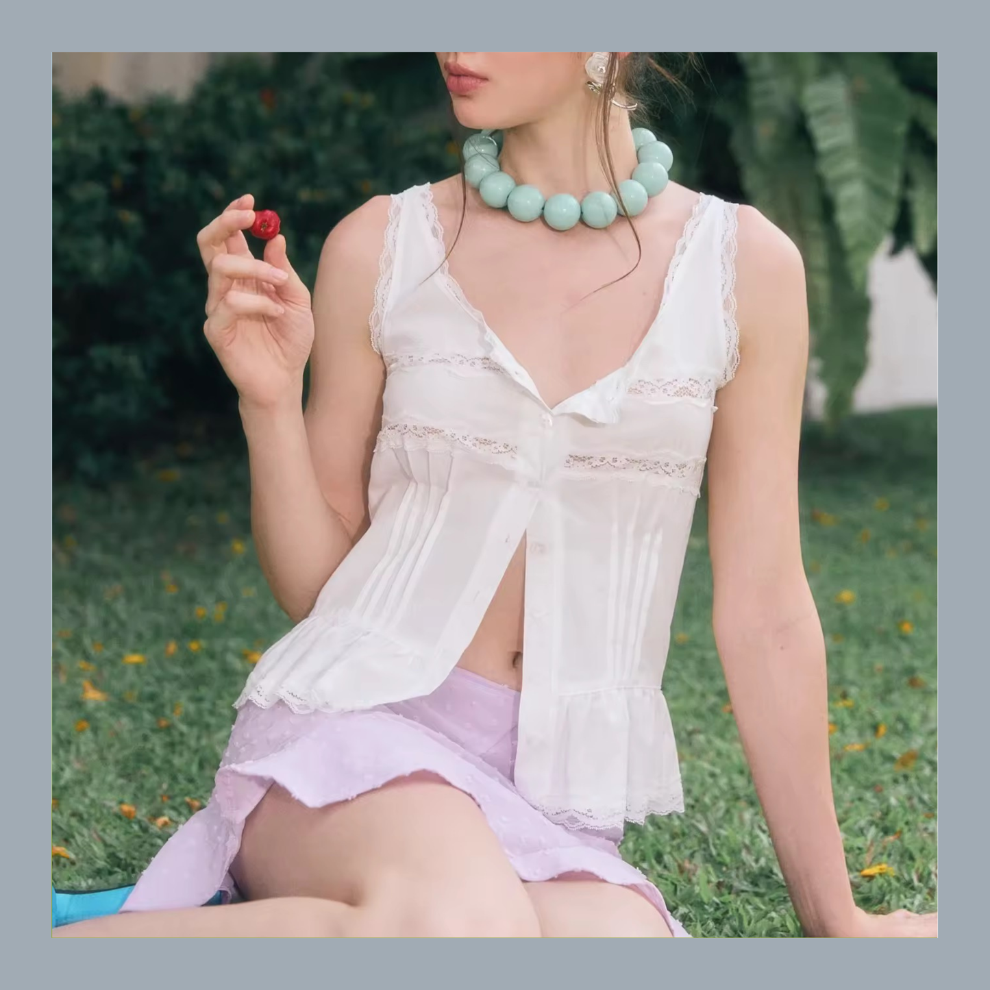 🆕 Oilvy Coquette Lace Camisole - 2 colours