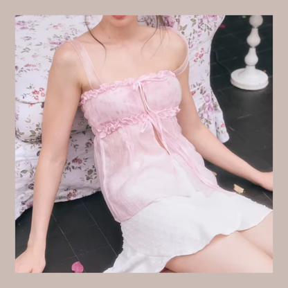 🆕 Hailey Ruffle Bow Babydoll Top - 3 colours