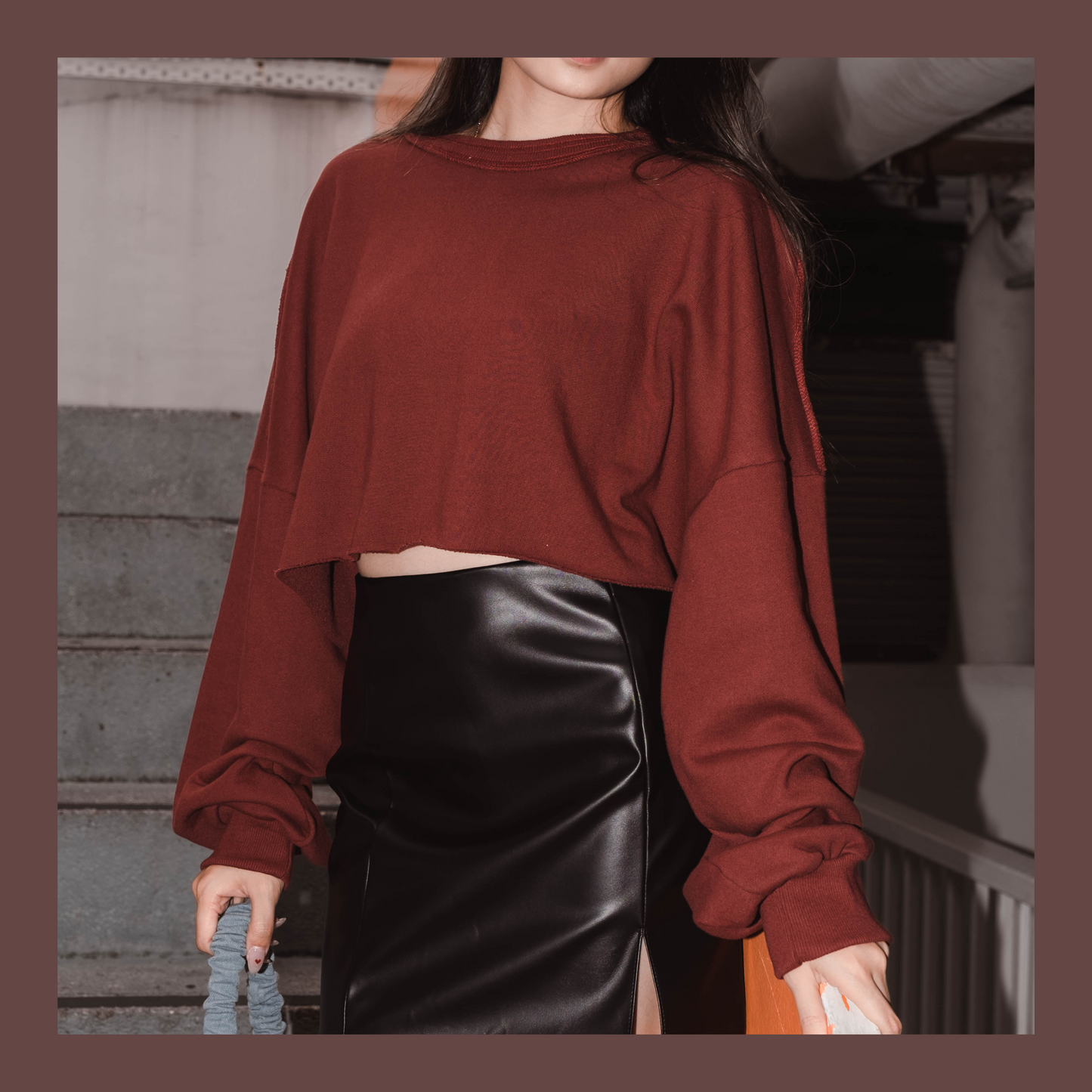 [ “BASIC” 得與別不同! ] Crewneck Oversized Cropped Sweatshirt - 3 colours