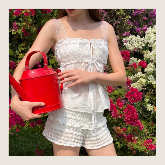 🆕 Hailey Ruffle Bow Babydoll Top - 3 colours
