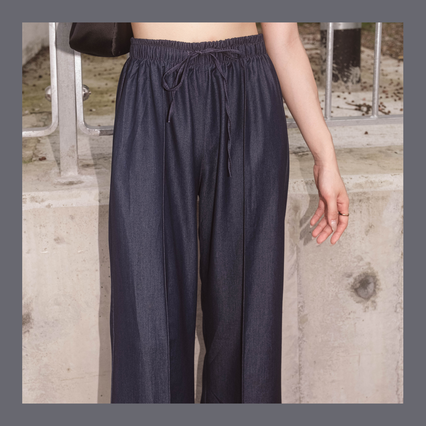 [ 清涼~ 寬鬆~ 飄逸~ 阿嫲褲 ] Granny Cozy Pants - Dark Blue