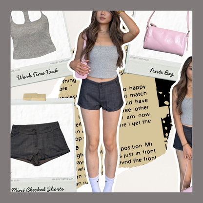 Mini Checked Shorts