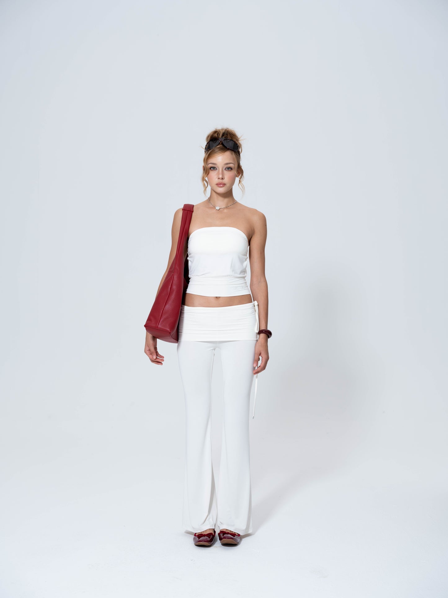 Luv Dept / Cloud-Soft Foldover Flare Pants