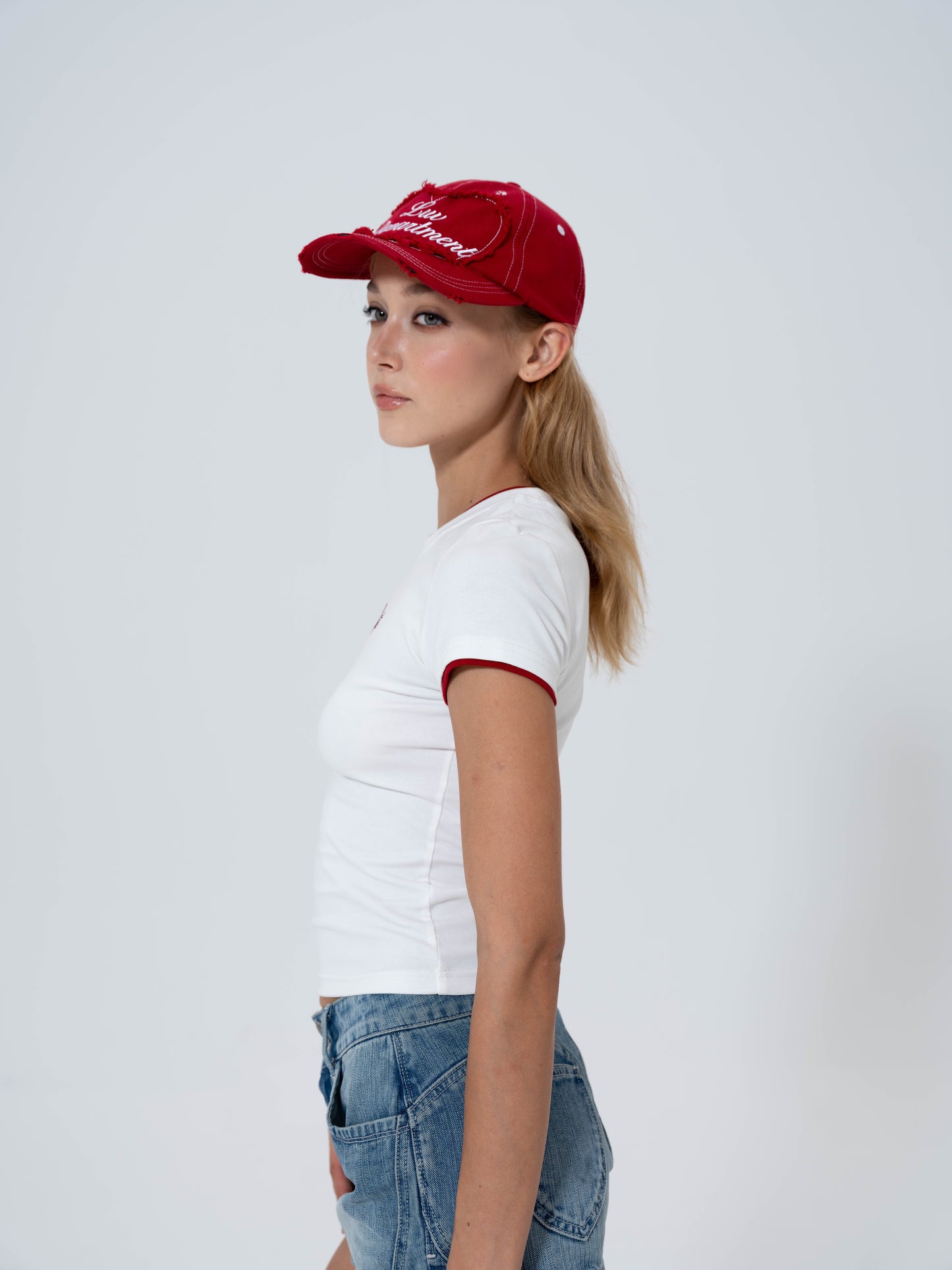 Luv Dept / Luv Dept Frayed Heart Cap