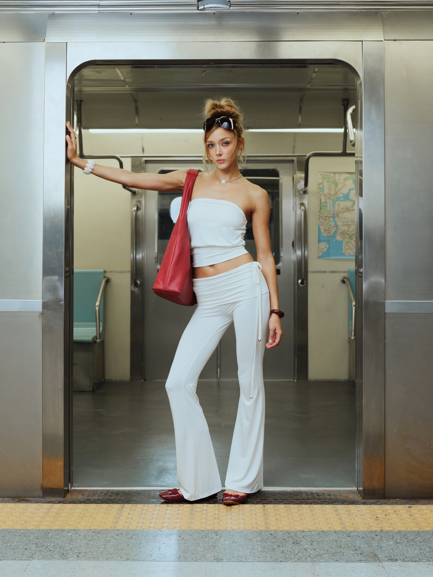 Luv Dept / Cloud-Soft Foldover Flare Pants