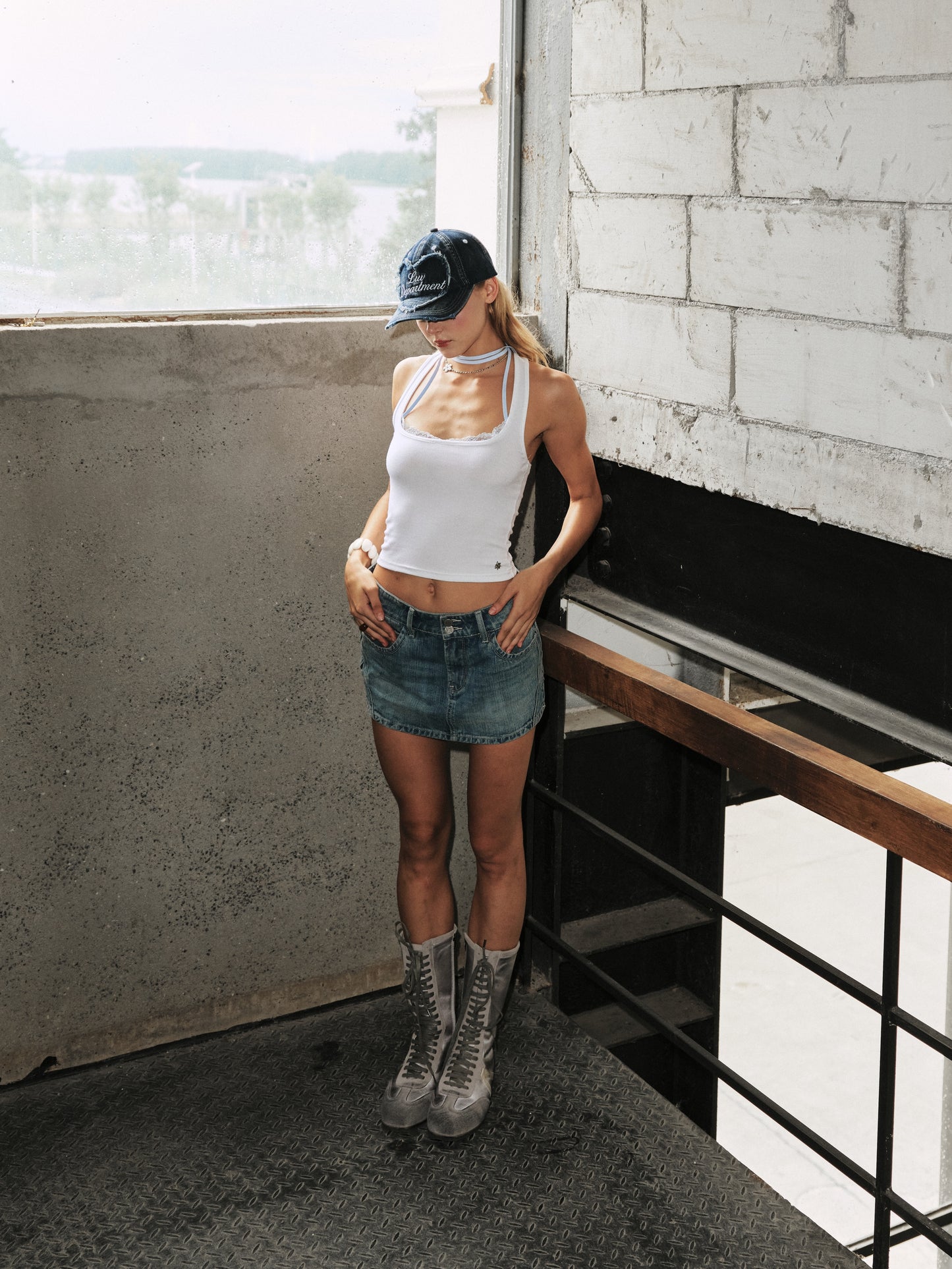 Luv Dept / Lace Tank with Charms