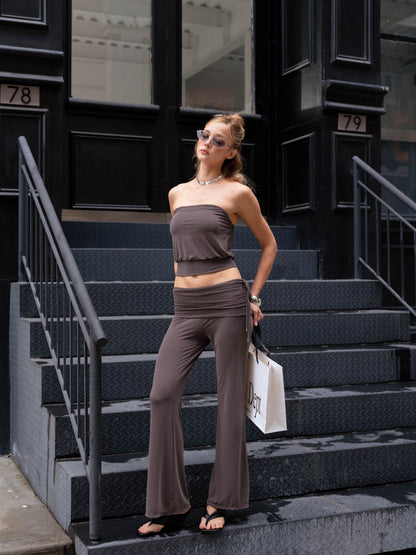 Luv Dept / Cloud-Soft Foldover Flare Pants