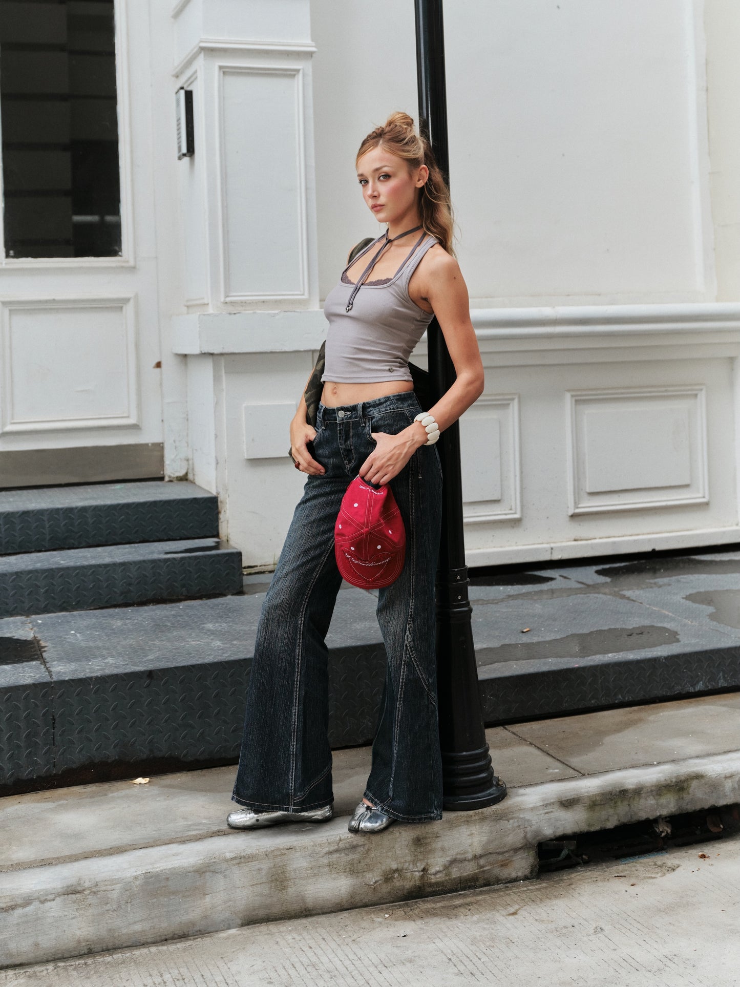 Luv Dept / Lace Tank with Charms