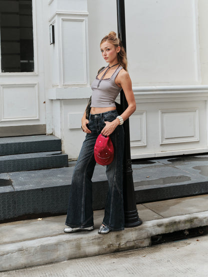 Luv Dept / Lace Tank with Charms
